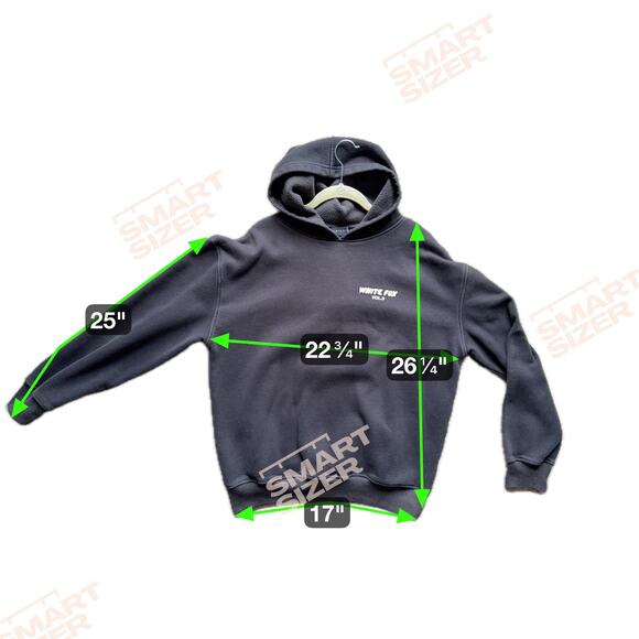 White Fox Offstage Hoodie & Sweatpants 2-Piece Track Set  S/M Black Lounge Cozy - Picture 15 of 15